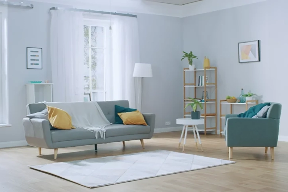 Zeitraffer Umzugskartons Wohnzimmer